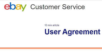 Ebay User Agreement