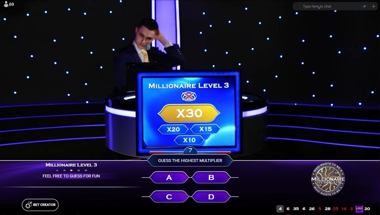 Who Wants to be a Millionaire Roulette Bonus Round Questions